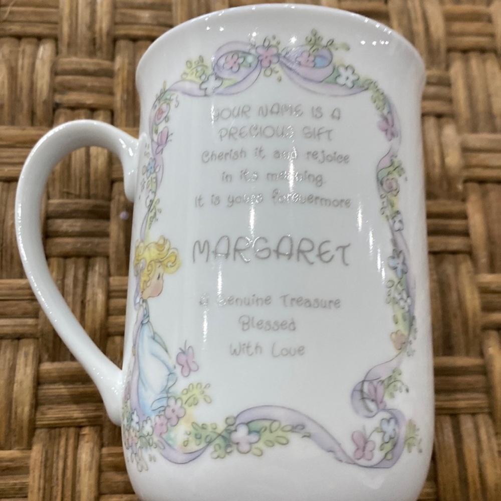 Precious moments mug for Margaret